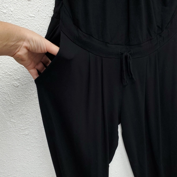 SERAPHINE Maternity Short Sleeve Stretchy Jumpsuit - Picture 12 of 13
